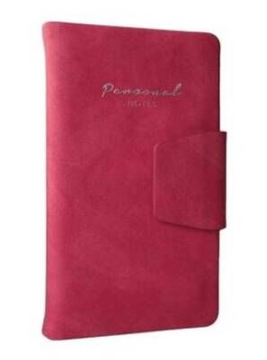 Victoria Journals 5509 Sert Kapak Mıknatıslı Cep Defteri 9 6x16 6 cm 96 Yap 80 gr Çizgili Fuşya - 1