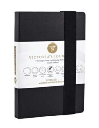 Victorias Journals 8921 Copelle Kraft Bujo Defter 14X21 Cm 120 Gr Krem 120 Yaprak Siyah Noktalı - Victoria Journals