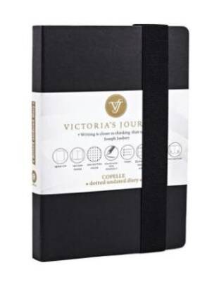 Victorias Journals 8921 Copelle Kraft Bujo Defter 14X21 Cm 120 Gr Krem 120 Yaprak Siyah Noktalı - 1