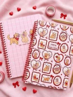 Victorias Journals A5 Spiralli Okul Defteri 2’li Set – Düz Soft Touch Kapak 126-3062 - 1