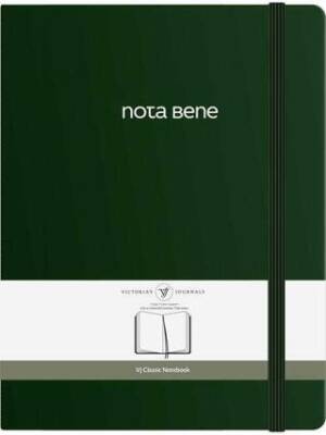 Victorias Journals Classic Sert Kapak Defter 19X25 70 Gr 320 Sayfa Çizgili Yeşil - 1