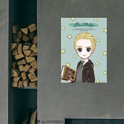 Wizarding World Poster Model: Draco Malfoy Manga Style A3 Boyutunda - Sihir Dükkanı