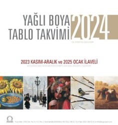 Yağlı Boya Tablo Takvimi 2024 Duvar Takvimi - Angora Kitapları