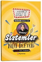 Yağmur Hoca ile AYT Biyosentez Sistemler Not Defteri Tamamı El Yazılı KR Akademi - KR Akademi Yayınları