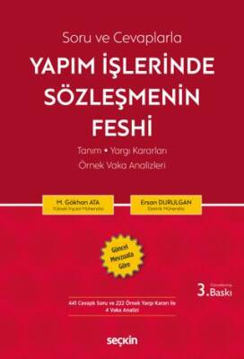 Yapım İşlerinde Sözleşmenin Feshi - 1