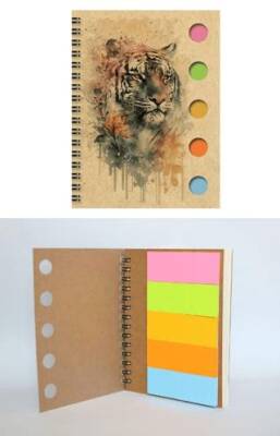 Yapışkan Notluklu Spiralli Not Defteri 2 - 1