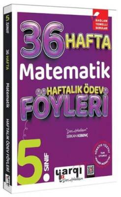 Yargı Ders Arkadaşım 5. Sınıf Matematik 36 Haftalık Ödev Föyleri - 1