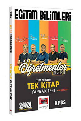 Yargı Yayınevi 2024 KPSS Eğitim Bilimleri Öğretmenler Ekibi Tek Kitap Tüm Dersler Yaprak Test - 1