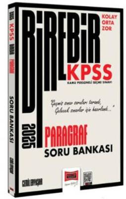 Yargı Yayınevi 2025 KPSS Birebir Serisi Kolay-Orta-Zor Paragraf Soru Bankası - 1