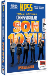 2025 KPSS Genel Kültür - Genel Yetenek Tamamı Çözümlü Fasikül Son 10 Yıl Çıkmış Sorular - Yargı Yayınevi
