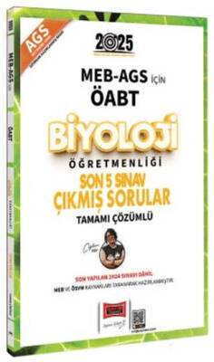 Yargı Yayınevi 2025 MEB-AGS ÖABT Biyoloji Öğretmenliği Son 5 Sınav Çıkmış Sorular - 1