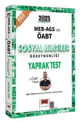Yargı Yayınevi 2025 MEB-AGS ÖABT Sosyal Bilgiler Öğretmenliği Yaprak Test - 1