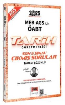 Yargı Yayınevi 2025 MEB AGS ÖABT Tarih Öğretmenliği Son 5 Sınav Çıkmış Sorular - 1