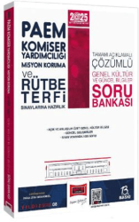 2025 PAEM Komiser Yardımcılığı Misyon Koruma ve Rütbe Terfi Sınavlarına Hazırlık Genel Kültür Güncel Bilgiler Soru Bankası - Yargı Yayınevi