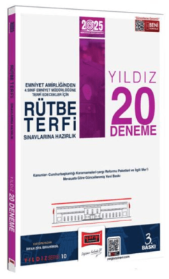Yargı Yayınevi 2025 Rütbe Terfi Sınavlarına Hazırlık Yıldız 20 Deneme - 1