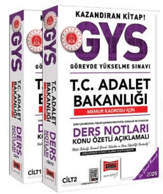Yargı Yayınevi 2025 T.C Adalet Bakanlığı Memur Kadrosu İçin Ders Notları 2 Cilt - 1