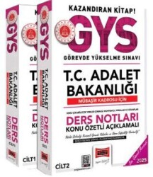 Yargı Yayınevi 2025 T.C Adalet Bakanlığı Mübaşir Kadrosu İçin Ders Notları 2 Cilt - 1