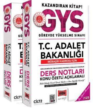 Yargı Yayınevi 2025 T.C Adalet Bakanlığı Mübaşir Kadrosu İçin Ders Notları 2 Cilt - 1