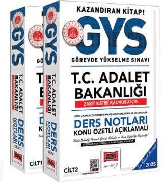 Yargı Yayınevi 2025 T.C Adalet Bakanlığı Zabıt Katibi Kadrosu İçin Ders Notları 2 Cilt - 1