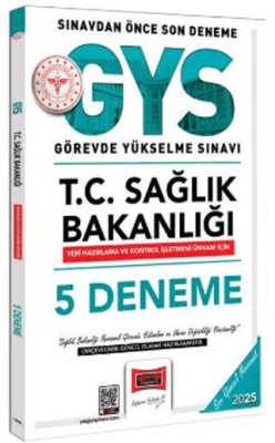 Yargı Yayınevi 2025 T.C Sağlık Bakanlığı Veri Hazırlama ve Kontrol İşletmeni Ünvanı İçin 5 Deneme - 1