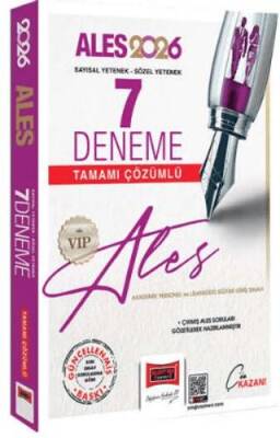 Yargı Yayınevi 2026 ALES VIP Sayısal-Sözel Yetenek Tamamı Çözümlü 7 Deneme - 1