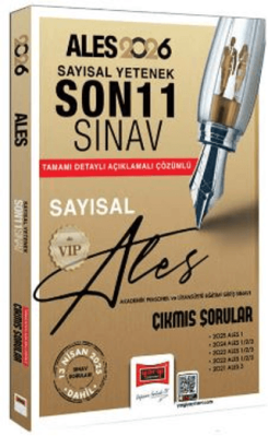 Yargı Yayınevi 2026 ALES VIP Sayısal Yetenek Son 11 Sınav Çıkmış Sorular 13 Nisan 2025 Sınavı Dahil - 1
