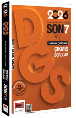 2026 DGS Sayısal-Sözel Yetenek Son 7 Yıl Çıkmış Sorular - 1