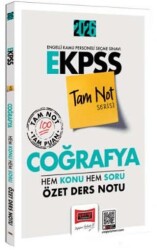 Yargı Yayınevi 2026 E-KPSS Tam Not Serisi Coğrafya Hem Konu Hem Soru Özet Ders Notu - 1