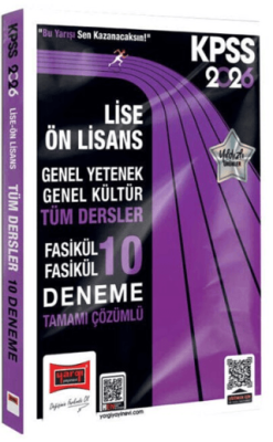2026 KPSS GK-GY Lise Ön Lisans Tüm Dersler Fasikül Fasikül Tamamı Çözümlü 10 Deneme - 1