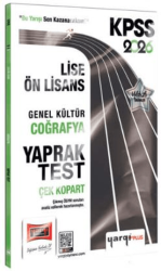 Yargı Yayınevi 2026 KPSS Lise-Ön Lisans Genel Kültür Coğrafya Çek Kopart Yaprak Test - 1