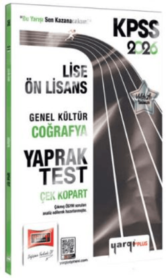 Yargı Yayınevi 2026 KPSS Lise-Ön Lisans Genel Kültür Coğrafya Çek Kopart Yaprak Test - 1