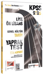 Yargı Yayınevi 2026 KPSS Lise-Ön Lisans Genel Kültür Tarih Çek Kopart Yaprak Test - 1