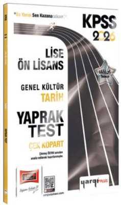 Yargı Yayınevi 2026 KPSS Lise-Ön Lisans Genel Kültür Tarih Çek Kopart Yaprak Test - 1