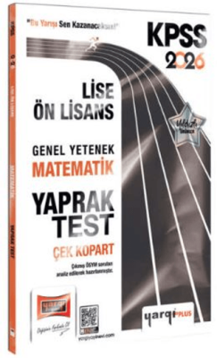 Yargı Yayınevi 2026 KPSS Lise-Ön Lisans Genel Yetenek Matematik Çek Kopart Yaprak Test - 1