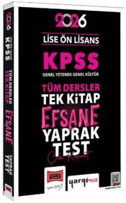 Yargı Yayınevi 2026 KPSS Lise Ön Lisans GK-GY Tüm Dersler Tek Kitap Efsane Çek Kopart Yaprak Test - 1