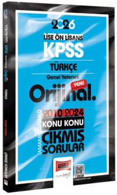 Yargı Yayınevi 2026 KPSS Lise-Önlisans Türkçe Orijinal 2010-2024 Konu Konu Çıkmış Sorular - 1