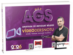 2026 MEB-AGS Anayasa ve Mevzuat Bilgisi Video Ders Notları - Yargı Yayınevi