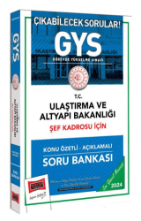 GYS Ulaştırma ve Altyapı Bakanlığı Şef Kadrosu İçin Konu Özetli Açıklamalı Soru Bankası - Yargı Yayınevi