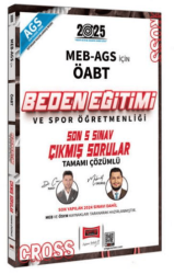 Yargı Yayınları 2025 MEB AGS ÖABT Beden Eğitimi ve Spor Öğretmenliği Son 5 Sınav Çıkmış Sorular - Yargı Yayınevi