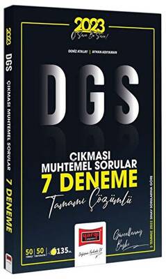 Yargı Yayınları 2023 DGS Çıkması Muhtemel Sorular Tamamı Çözümlü 7 Deneme