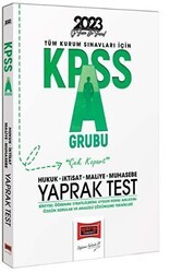 Yargı Yayınevi Yargı Yayınları 2023 KPSS A Grubu Tüm Dersler Yaprak Test - Yargı Yayınevi