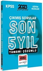 Yargı Yayınevi Yargı Yayınları 2023 KPSS Eğitim Bilimleri Son 5 Yıl Tamamı Çözümlü Çıkmış Sorular - Yargı Yayınevi