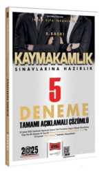 Yargı Yayınları 2025 Kaymakamlık Sınavlarına Hazırlık Tamamı Açıklamalı Çözümlü 5 Deneme Sınavı - Yargı Yayınevi