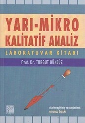 Yarı - Mikro Kalitatif Analiz - Gazi Kitabevi