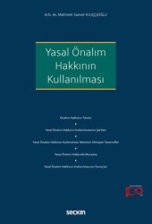 Yasal Önalım Hakkının Kullanılması - Seçkin Yayıncılık