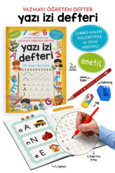 Yazı İzi Defteri - Yazmayı Öğreten Defter - Jumbo Kalem, Kalemtıraş ve Silgi Hediyeli - Bigkids Yayınları