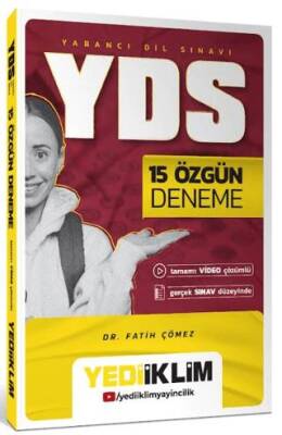 YDS 15 Özgün Deneme Tamamı Video Çözümlü - 1