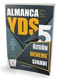 Pelikan Tıp Teknik Yayıncılık YDS Almanca Özgün 5 Deneme Sınavı - Pelikan Tıp Teknik Yayıncılık
