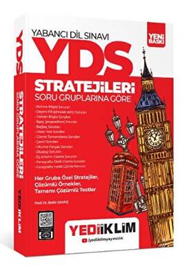 Yediiklim Yayınları YDS - YÖKDİL Stratejileri Soru Gruplarına Göre Konu Anlatımlı Soru Bankası - 1