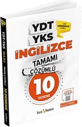 Tercih Akademi Yayınları YDT YKS İngilizce Tamamı Çözümlü 10 Deneme - Tercih Akademi Yayınları